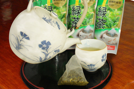 Japanese bag cloth to spring garden ultra-fine green tea