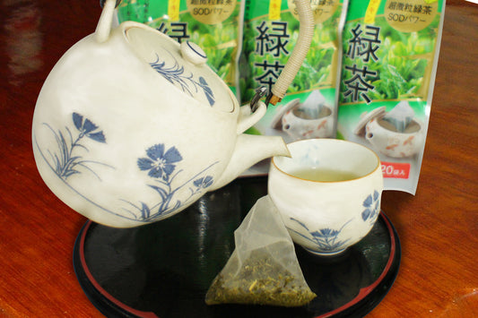 Japanese bag cloth to spring garden ultra-fine green tea 